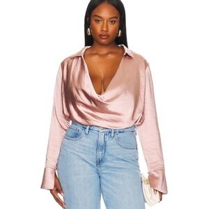Remi x Revolve Marissa Top in Dusty Pink Plus Size 0X